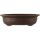 Bonsai pot 47x37.5x12.5cm dark-brown oval unglaced