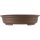 Bonsai pot 60x49x13.5cm dark-brown oval unglaced