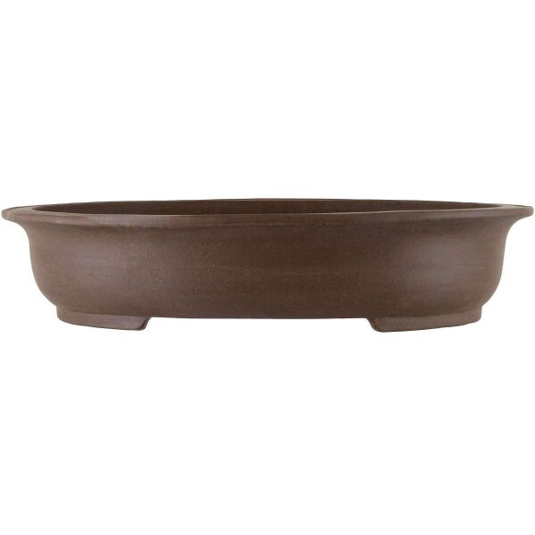 Bonsai pot 74.5x58x16cm dark-brown oval unglaced