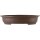 Bonsai pot 74.5x58x16cm dark-brown oval unglaced