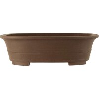 Bonsai pot 57.5x45.5x16cm brown oval unglaced