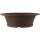 Bonsai pot 41x41x12.5cm dark-brown round unglaced