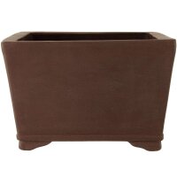 Bonsai pot 30.5x30.5x19.5cm dark-brown square unglaced