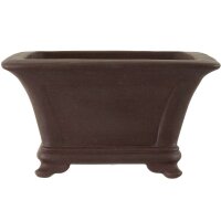 Bonsai pot 34.5x34.5x19cm dark-brown square unglaced