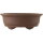 Bonsai pot 41x32x14.5cm dark-brown oval unglaced