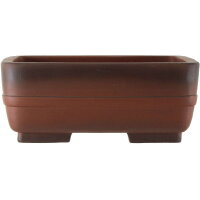 Bonsai pot 34x26x13.5cm antique-brown rectangular unglaced