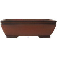 Bonsai pot 40x27x12.5cm antique-brown rectangular unglaced