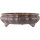 Bonsai pot 25x25x8cm antique-grey round unglaced