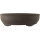 Bonsai pot 49x36.5x14.5cm dark-grey oval unglaced