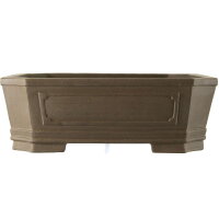 Bonsai pot 51.5x42.5x17.5cm grey rectangular unglaced