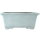 Bonsai pot 43.5x30.5x18cm white rectangular glaced