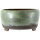 Bonsai pot 27x27x14cm turquoise round glaced