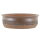 Bonsai pot 18x18x6cm brown round glaced