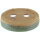 Pot à bonsaï 24,5x21x5,5cm vert mer ovale en grès émaillé