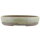 Bonsai pot 35x30x8cm light grey oval glaced