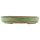 Pot à bonsaï 45x35,5x7cm vert ovale en grès émaillé