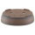 Bonsai pot 34.5x27.5x8.5cm antique-brown oval unglaced