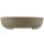 Bonsai pot 35x28x8.5cm grey oval unglaced