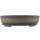 Bonsai pot 35x28x8.5cm antique-grey oval unglaced