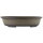 Bonsai pot 41x33x9.5cm antique-grey oval unglaced