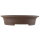 Bonsai pot 39.5x32x9cm dark-brown oval unglaced