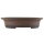 Bonsai pot 39.5x32x9cm antique-brown oval unglaced