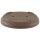 Pot à bonsaï 41x33x6.5cm marron-foncé ovale en grès
