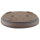 Pot à bonsaï 41x33.5x6.5cm antique-brun ovale en grès