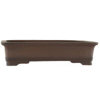 Bonsai pot 40x31.5x9.5cm dark-brown rectangular unglaced
