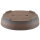 Pot à bonsaï 39.5x31.5x9.5cm antique-brun ovale en grès
