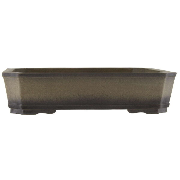 Bonsai pot 44x35x10.5cm antique-grey rectangular unglaced