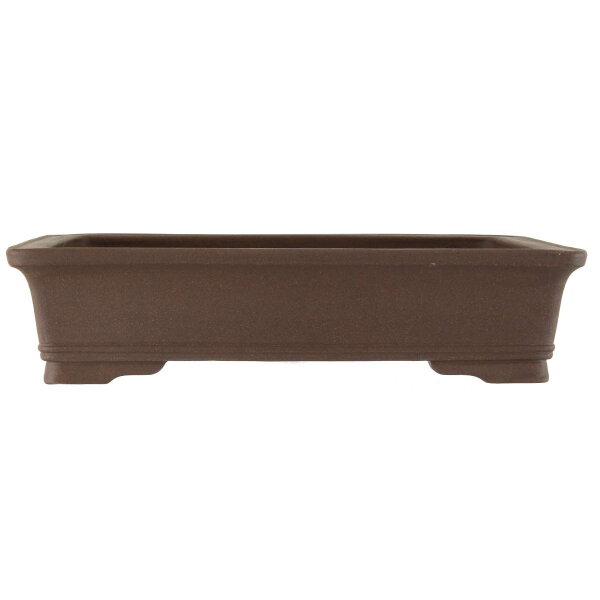 Bonsai pot 45x36x10.5cm dark-brown rectangular unglaced