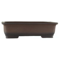 Bonsai pot 45.5x36.5x12.5cm antique-brown rectangular unglaced