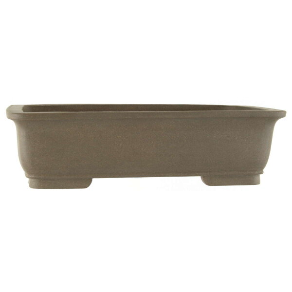 Bonsai pot 46x37x12.5cm grey rectangular unglaced