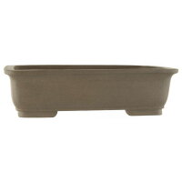 Bonsai pot 46x37x12.5cm grey rectangular unglaced