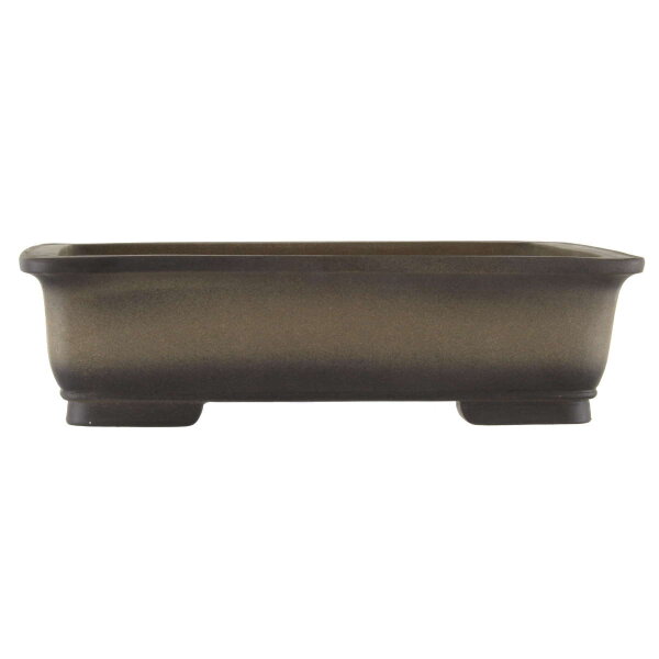 Bonsai pot 46.5x37x13cm antique-grey rectangular unglaced