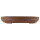 Pot à bonsaï 45x37x6.5cm brun ovale en grès
