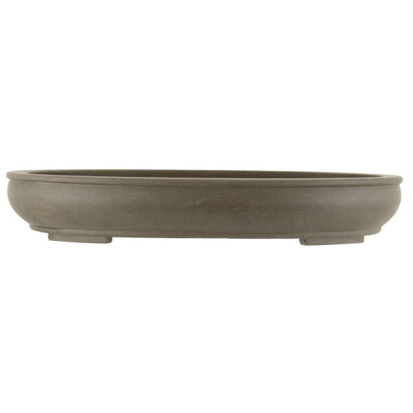 Bonsai pot 45x36.5x7cm grey oval unglaced