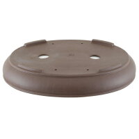 Bonsai pot 47x38.5x7cm dark-brown oval unglaced