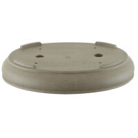 Bonsai pot 48x39x7.5cm grey oval unglaced