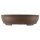 Bonsai pot 47.5x39x11.5cm dark-brown oval unglaced