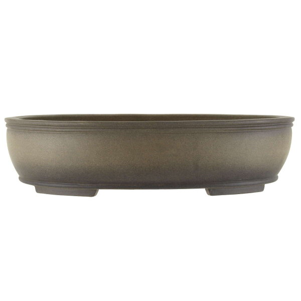 Bonsai pot 47.5x38x11.5cm antique-grey oval unglaced