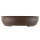 Bonsai pot 50.5x40.5x12cm dark-brown oval unglaced