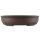 Bonsai pot 50.5x40.5x12cm antique-brown oval unglaced
