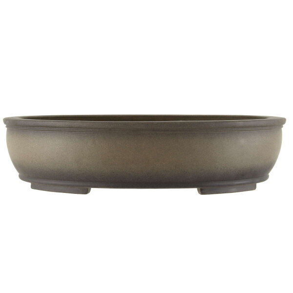Bonsai pot 50.5x41.5x12cm antique-grey oval unglaced