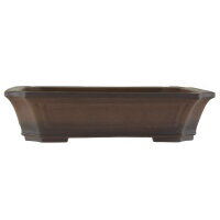 Bonsai pot 49.5x40x12cm antique-brown rectangular unglaced