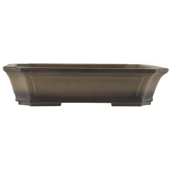 Bonsai pot 50.5x40.5x11.5cm antique-grey rectangular unglaced