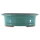 Bonsai pot 30x25x9.5cm bluegreen oval glaced