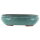Bonsai pot 24x20x6.5cm bluegreen oval glaced