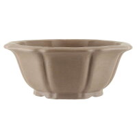 Bonsai pot 42.5x42.5x16.5cm brown octagonal unglaced